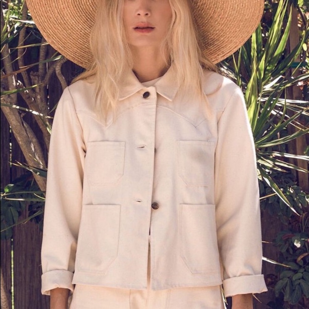 LYKKE WULLF Organic Canvas Ranch Jacket Size Sm